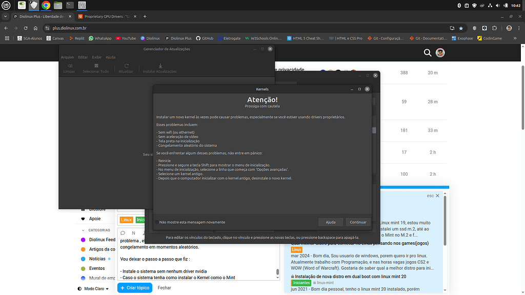 Novo Kernel Funciona Melhor Dell G Iniciantes Diolinux Plus