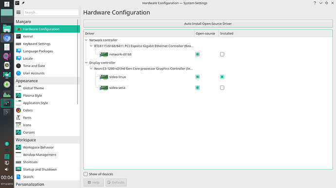 Manjaro удалить драйвер nvidia