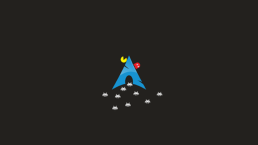 Wallpapersxl Linux Bash Arch Pacman Invaders 43317 1920x1080