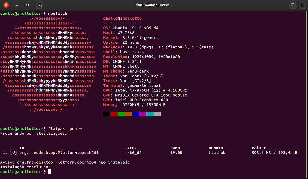 Resolvido Aviso No Update Do Flatpak No Ubuntu Como Resolver Avancado Terminal Diolinux Plus