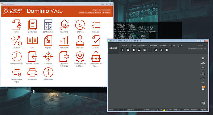 Domínio Web rodando