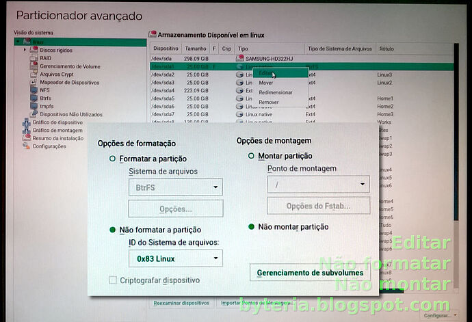 012-instalador-openSUSE-particionador-sda1-Editar-desmarcar