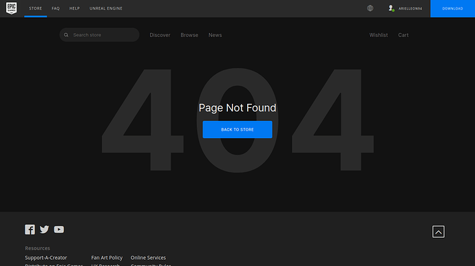 Página do game Unreal Tournament