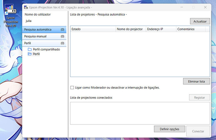 Epson iProjection no windows