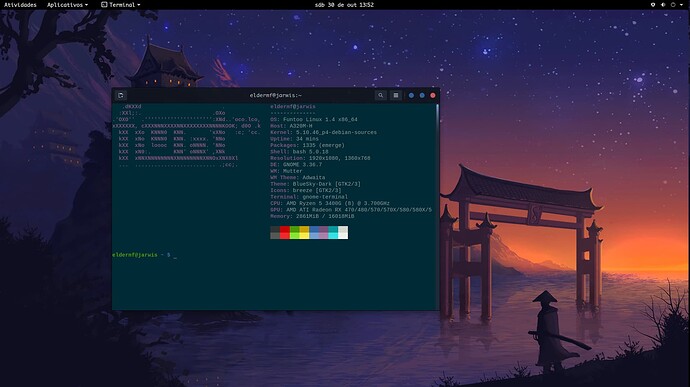 Funtoo Linux com GNOME