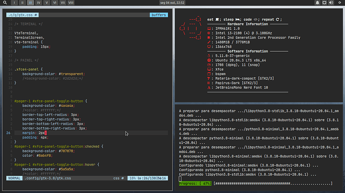 Xubuntu 20.04 com Bspwm - NeoVim