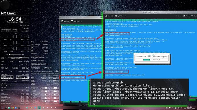 018-MxLinux25-Midnight-Commander-root-Edit-etc-default-grub-disable-OsProber-Quiet-Splash