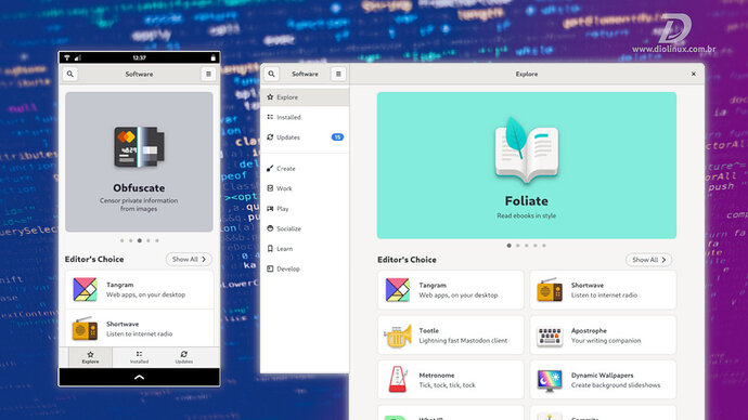 0025 - gnome software com nova ui