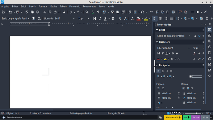 LibreOffice nativo de Wayland