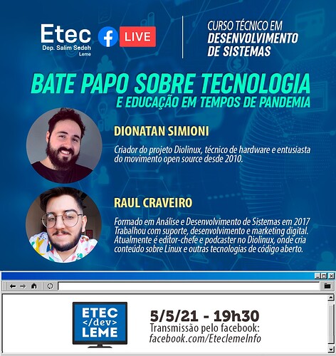 banner divulgação Etec