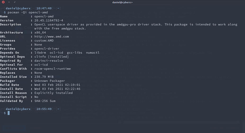 Como resolver o problema com OpenCL no Blender e Davinci Resolve em placas AMD - Manjaro e Arch ...
