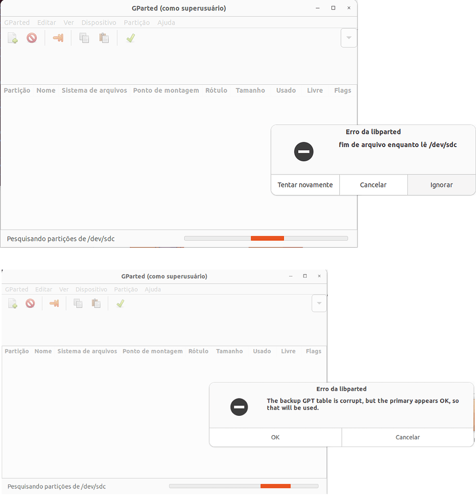 Acessar conteúdo em disco GPT/ext4 Linux Diolinux Plus