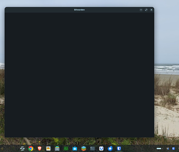Bitwarden Congelado