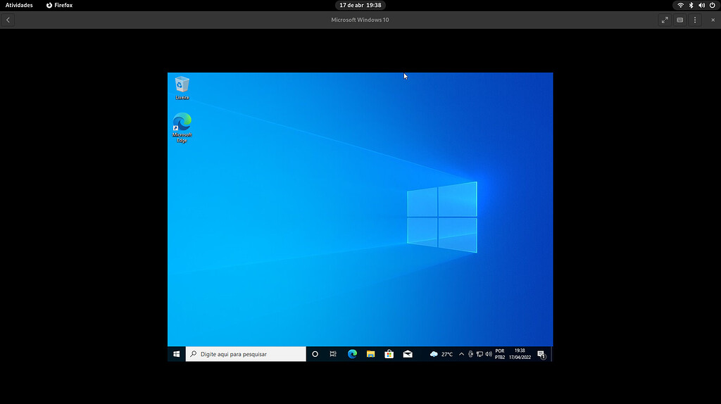 Como fazer o Gnome Boxes escalonar a tela no Windows? Linux Diolinux Plus