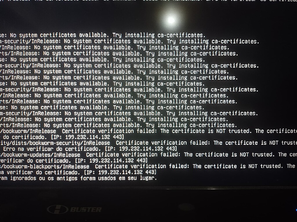 Erro de certificado no Debian 12 stable - Linux - Diolinux Plus