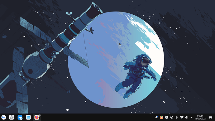 Manjaro ARM com KDE Plasma Area de Trabalho