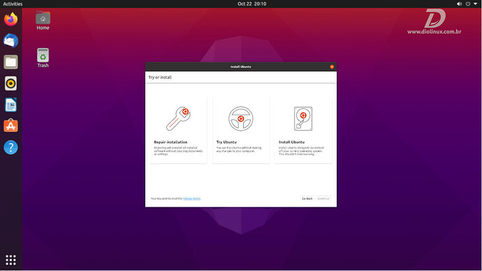 0021 - novo instalador do ubuntu