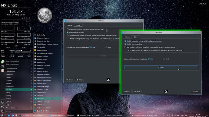 035-MXLinux-KDE-beta2-MXTweaks-enable-mount-internal-drives-by-non-root-users
