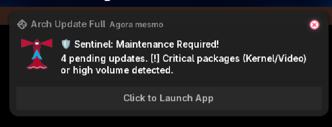 notificação vermelha