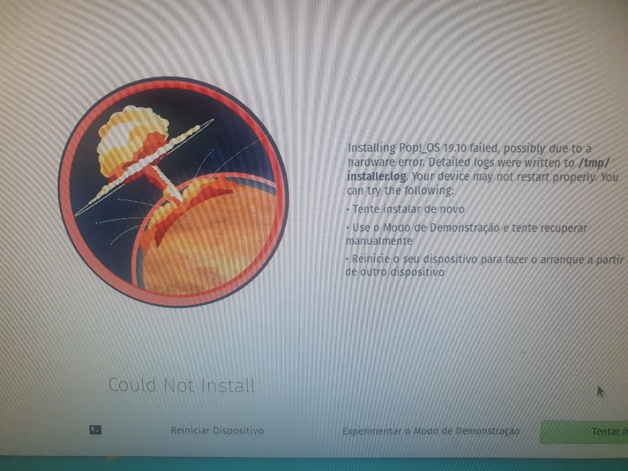 Problemas na instalação do Pop!_Os - Linux - Diolinux Plus