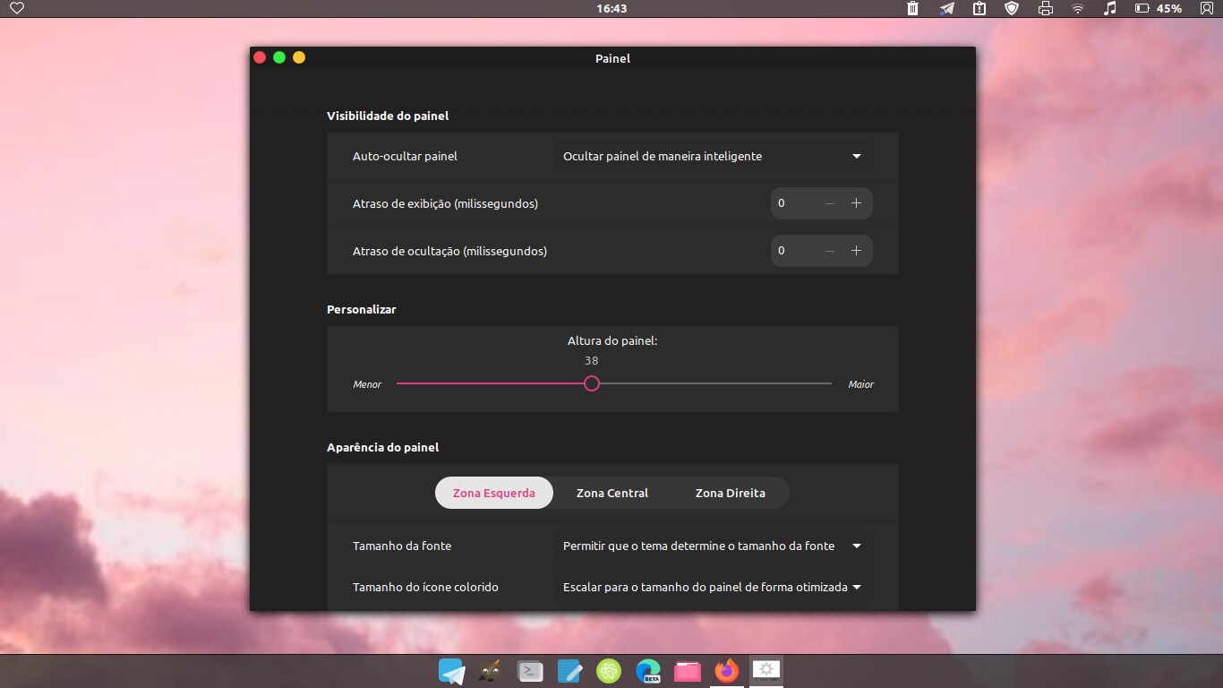 Como mudar largura do painel do Mint Cinnamon? - Linux - Diolinux Plus