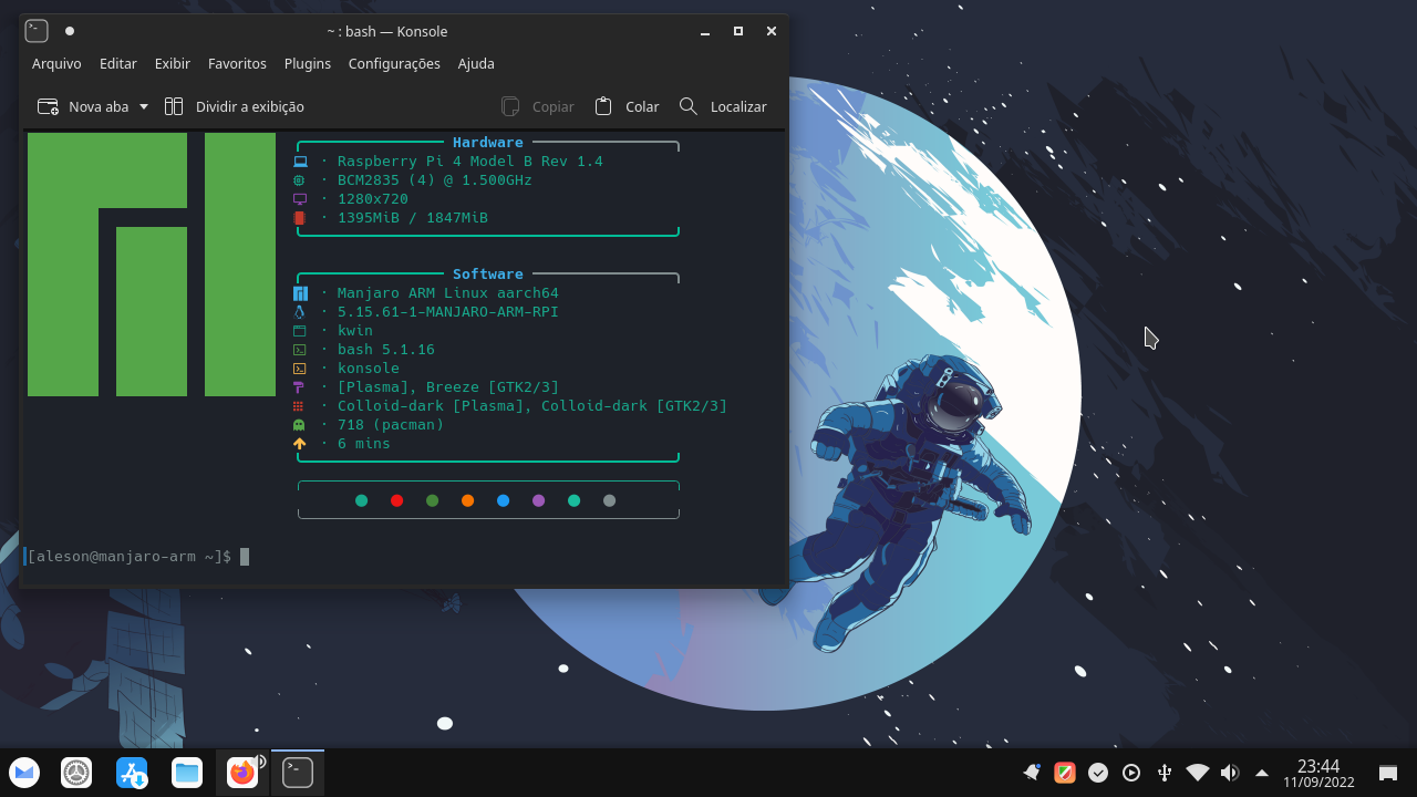 Manjaro ARM Com KDE Plasma Rodando No Raspberry Pi - Minha ...