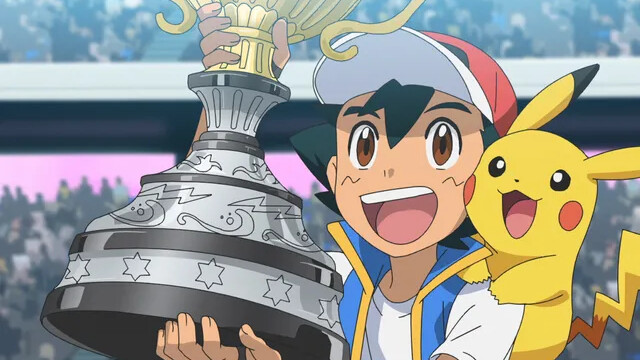 Ash realiza sonho e se torna o melhor treinador Pokémon do mundo