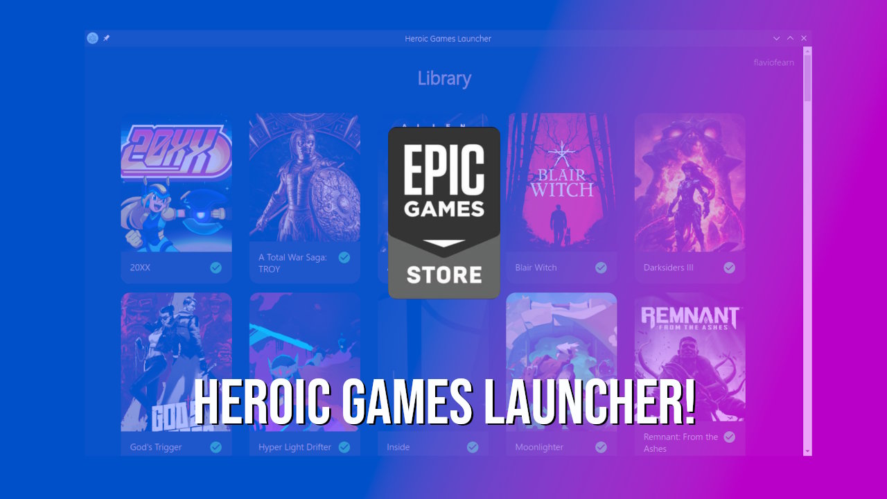 Como instalar o lançador de jogos Epic Heroic Games Launcher no Linux