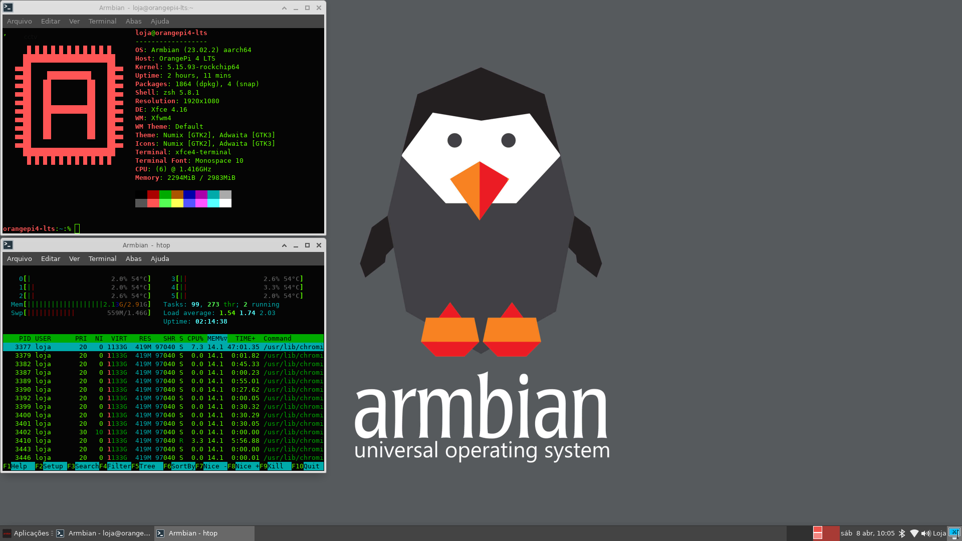 Orange Pi 3 LTS – Armbian