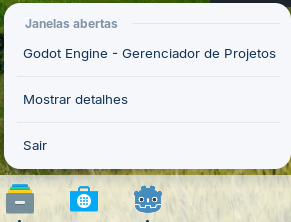 barra de tarefas godot