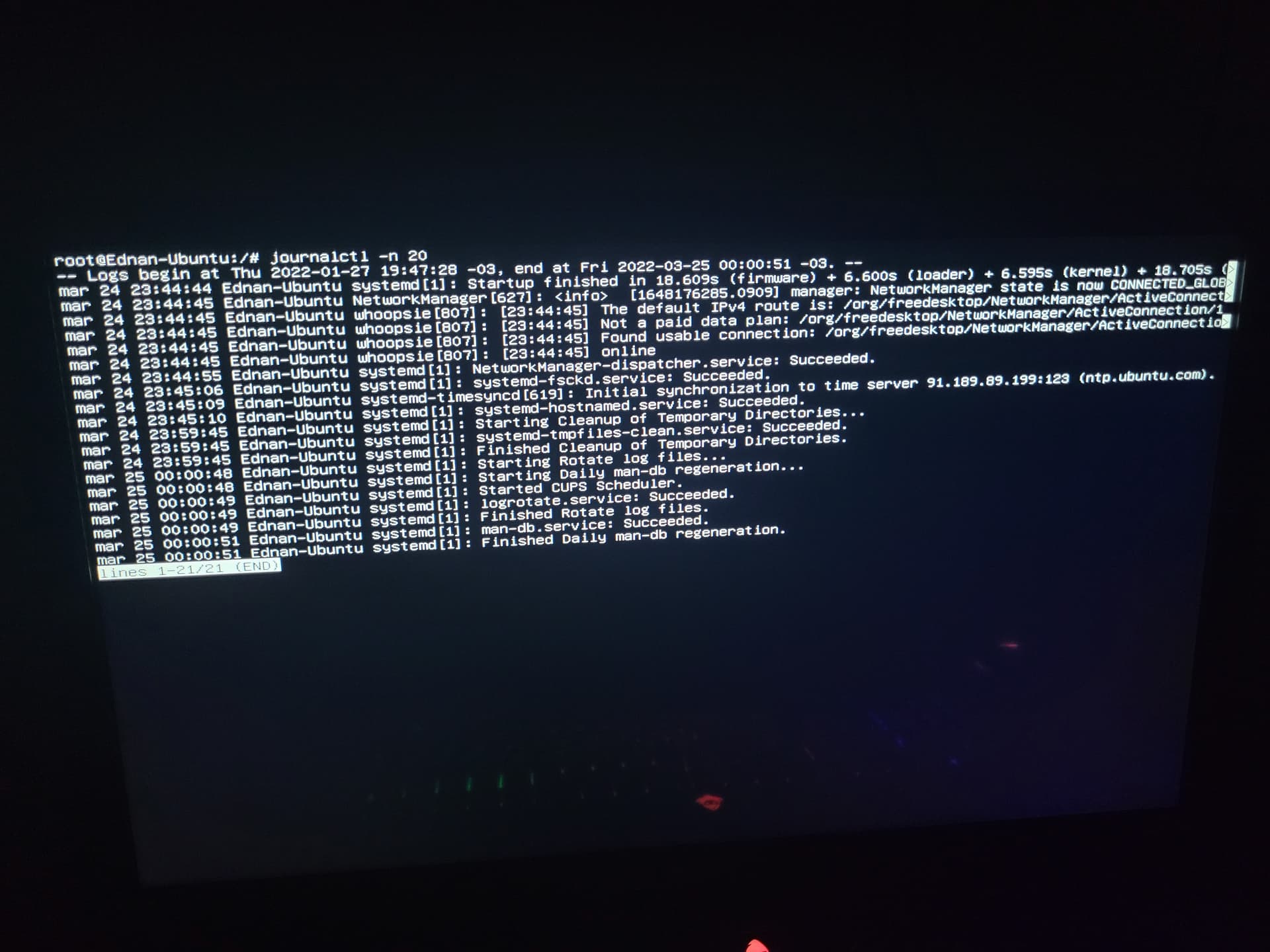 /dev/sda7 recovering journal Linux Diolinux Plus