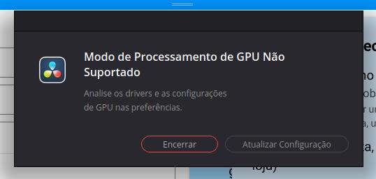 erro de gpu