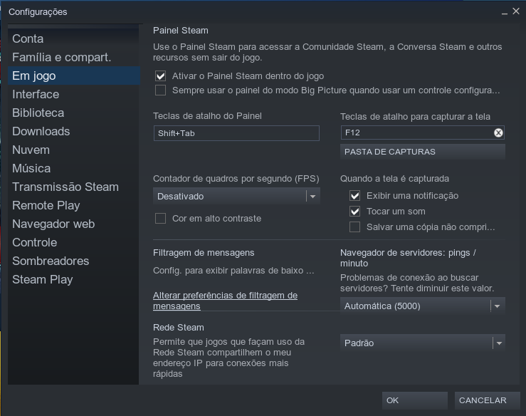 Como ativar o contador de FPS do Steam - Softwares