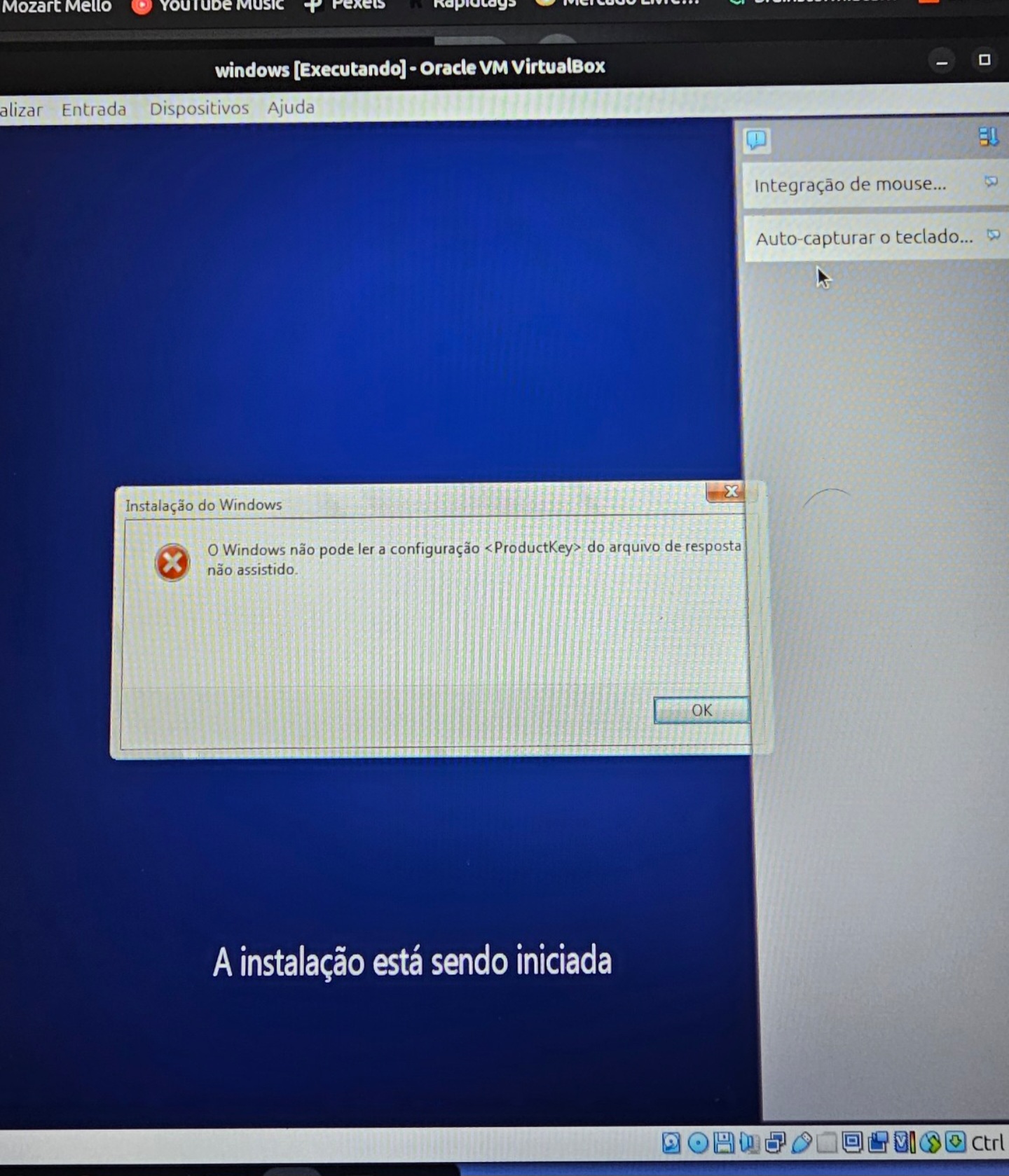 Erro windows 10 virtual box - Linux - Diolinux Plus
