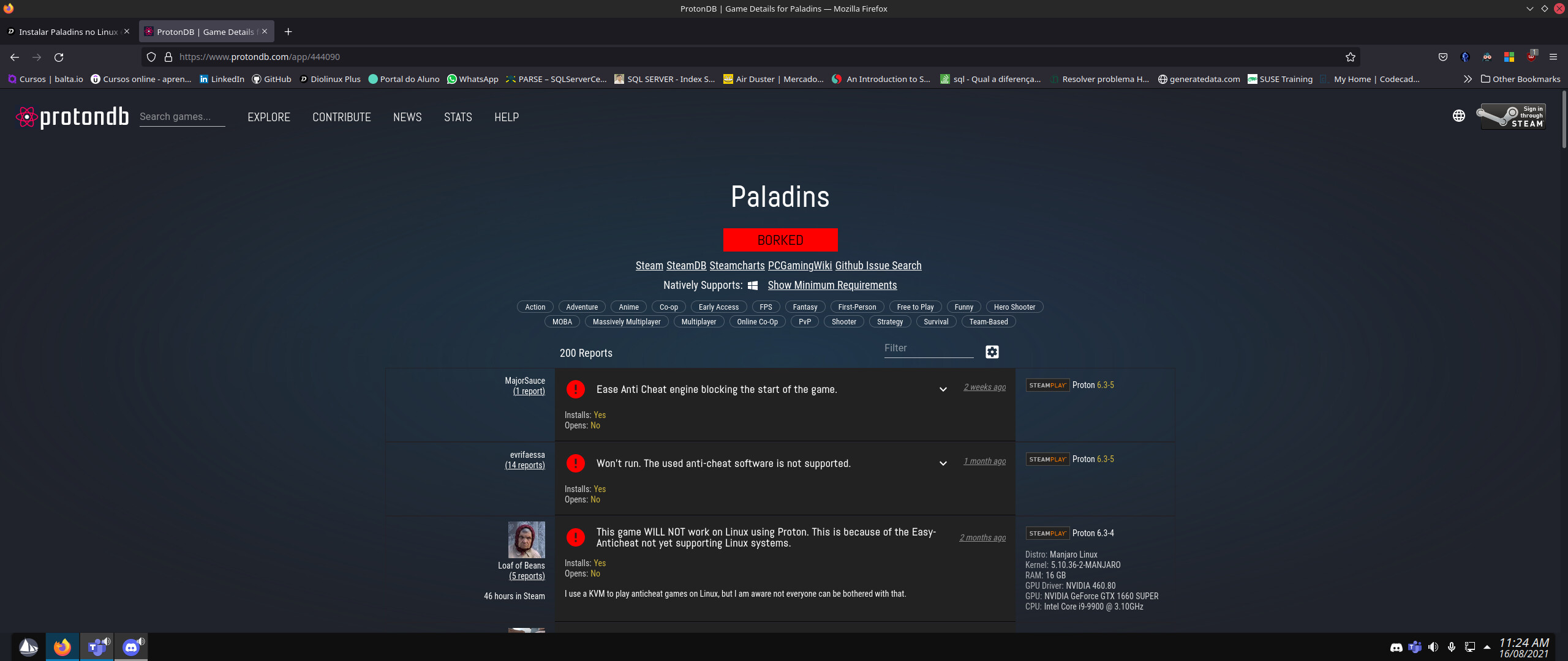 Instalar Paladins no Linux é possível? (tópico unificado) - Jogos